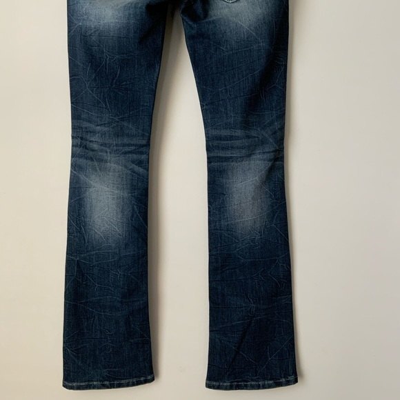 Miss Me Signature Distressed Flap Pocket Slim Boot Jeans Blue 25 - Picture 6 of 11